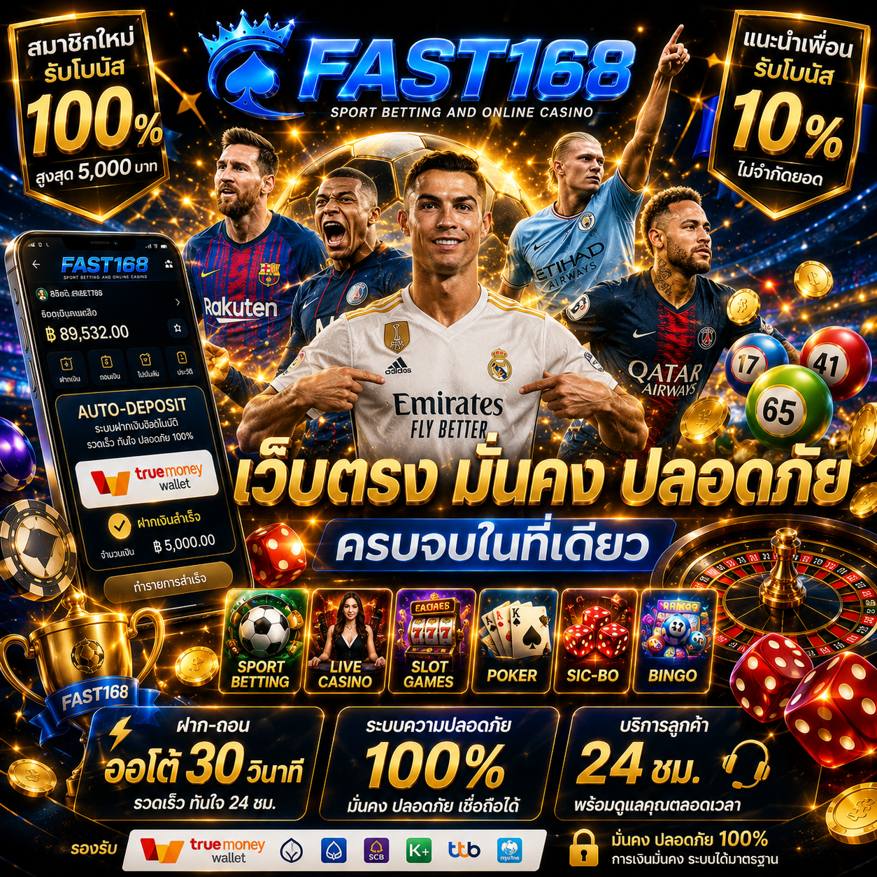 ระบบแทงบอลโลกที่ปลอดภัยและไม่ผ่านเอเย่นต์